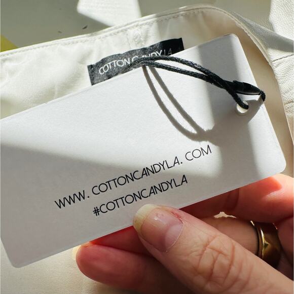 NWT Cotton Candy LA White Flounce Mini Skirt Built-in Shorts M - Picture 9 of 13